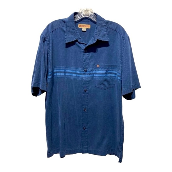 Mens Quicksilver Button Front Short Sleeve Shirt - Picture 1 of 4